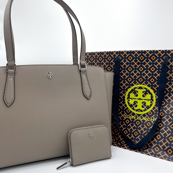 Tory Burch Bags Nwt Tory Burch Emerson Top Zip Tote Wallet Set